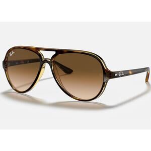 Ray Ban Cats 5000 Classic Light Brown Gradient Aviator Sunglasses Italy O14-8